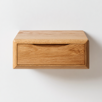Nordic Floating Solid Oak Nightstand